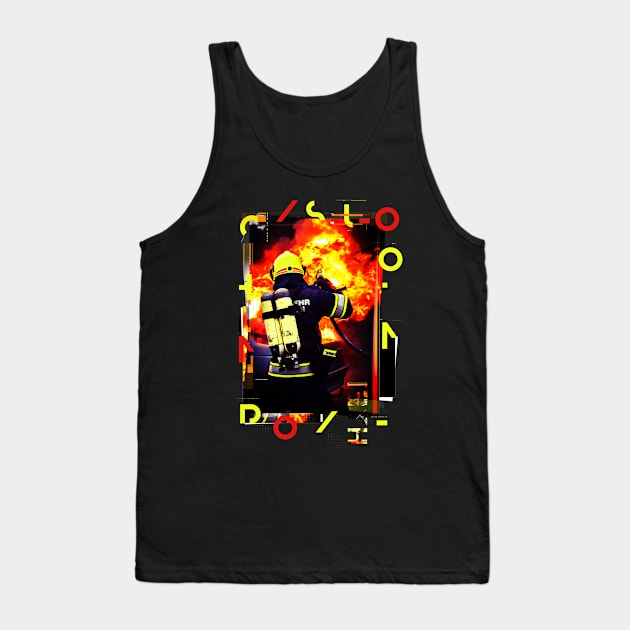 Firefighter Tank Top by remixer2020